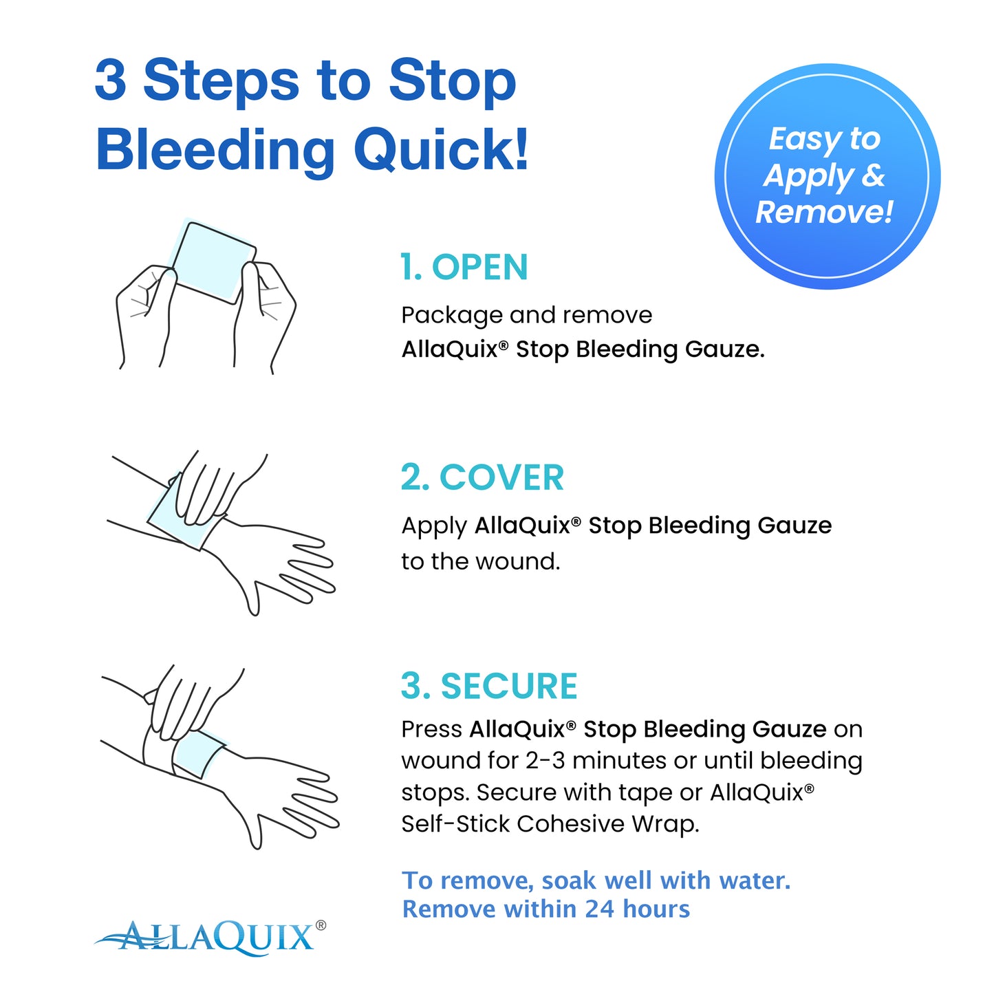 AllaQuix High Performance Stop Bleeding Gauze