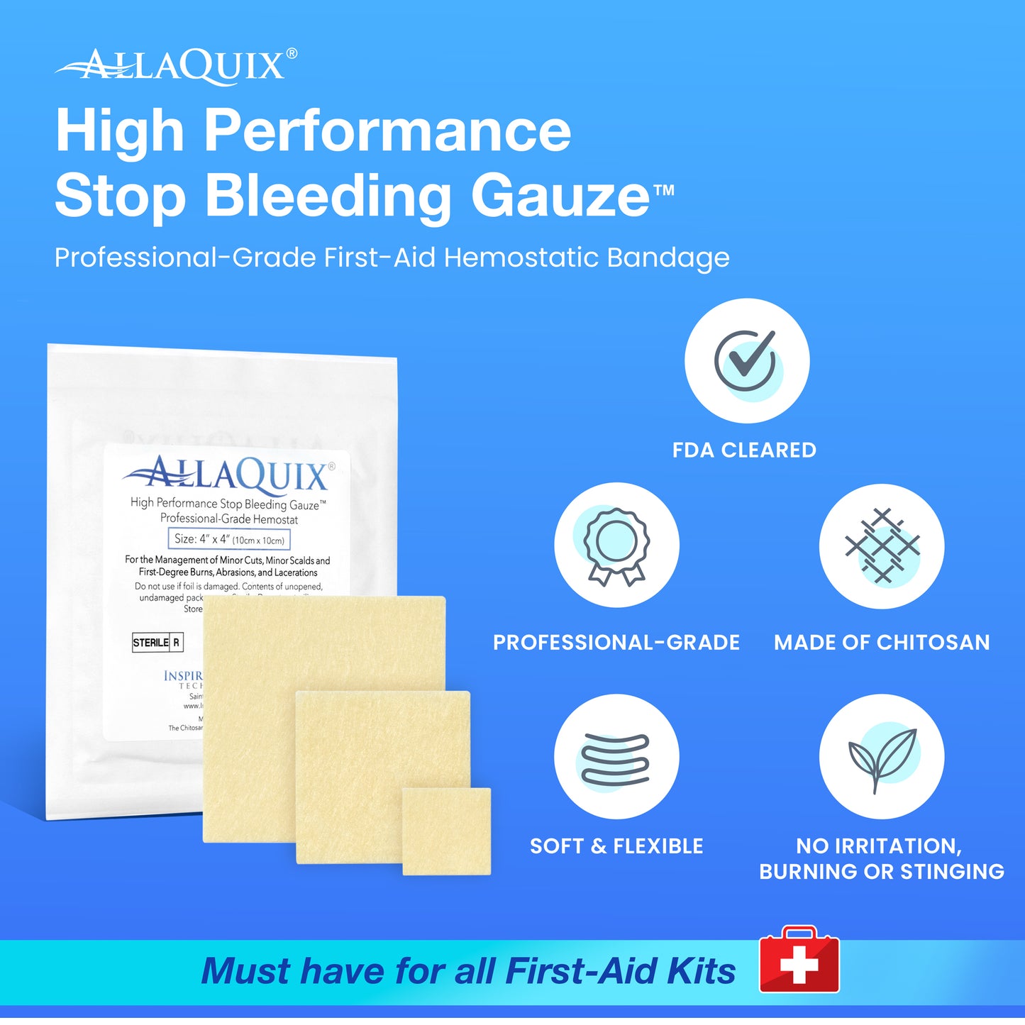 AllaQuix High Performance Stop Bleeding Gauze