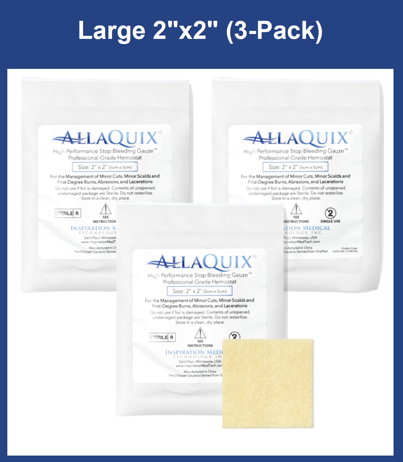 AllaQuix High Performance Stop Bleeding Gauze