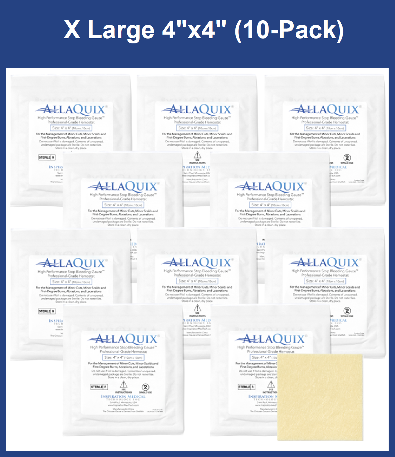 AllaQuix High Performance Stop Bleeding Gauze