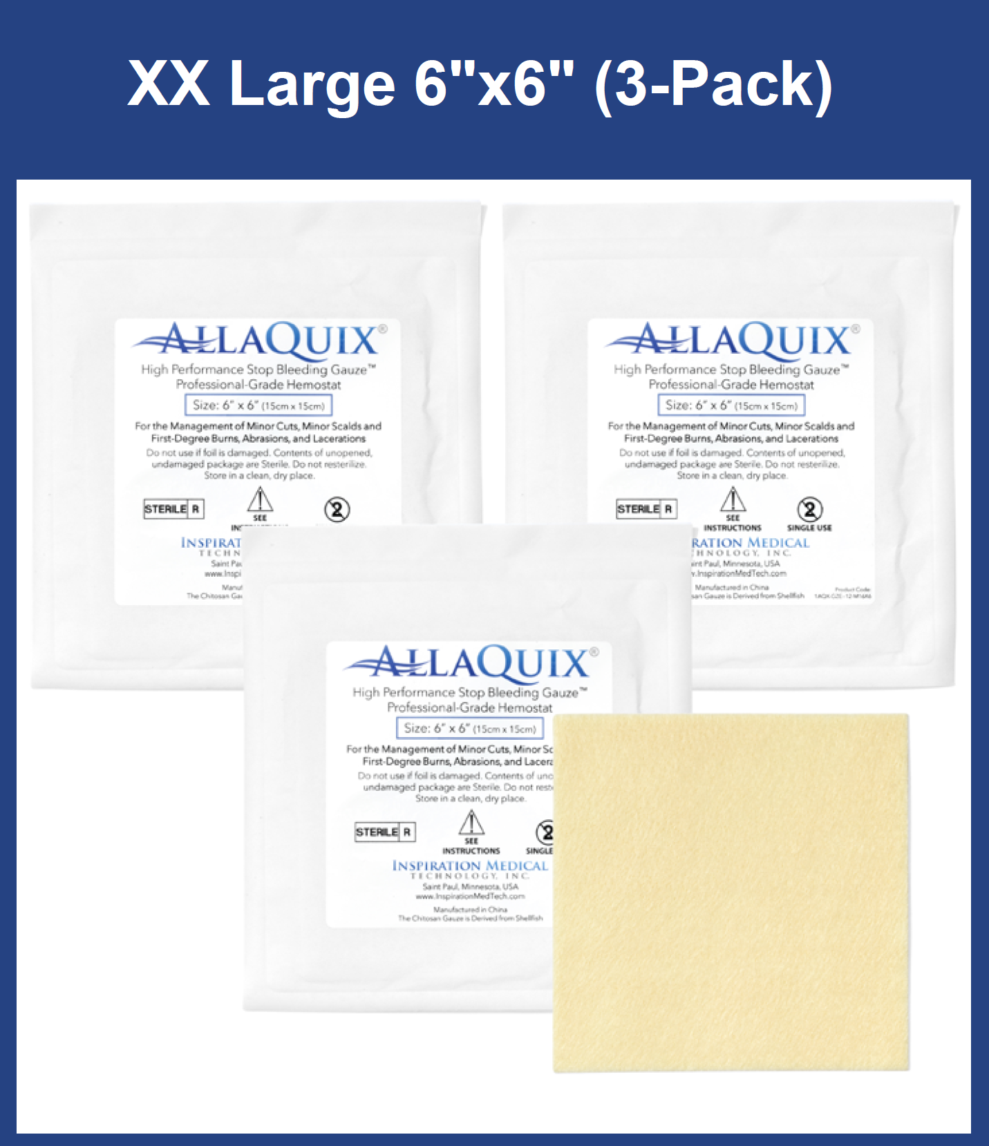 AllaQuix High Performance Stop Bleeding Gauze