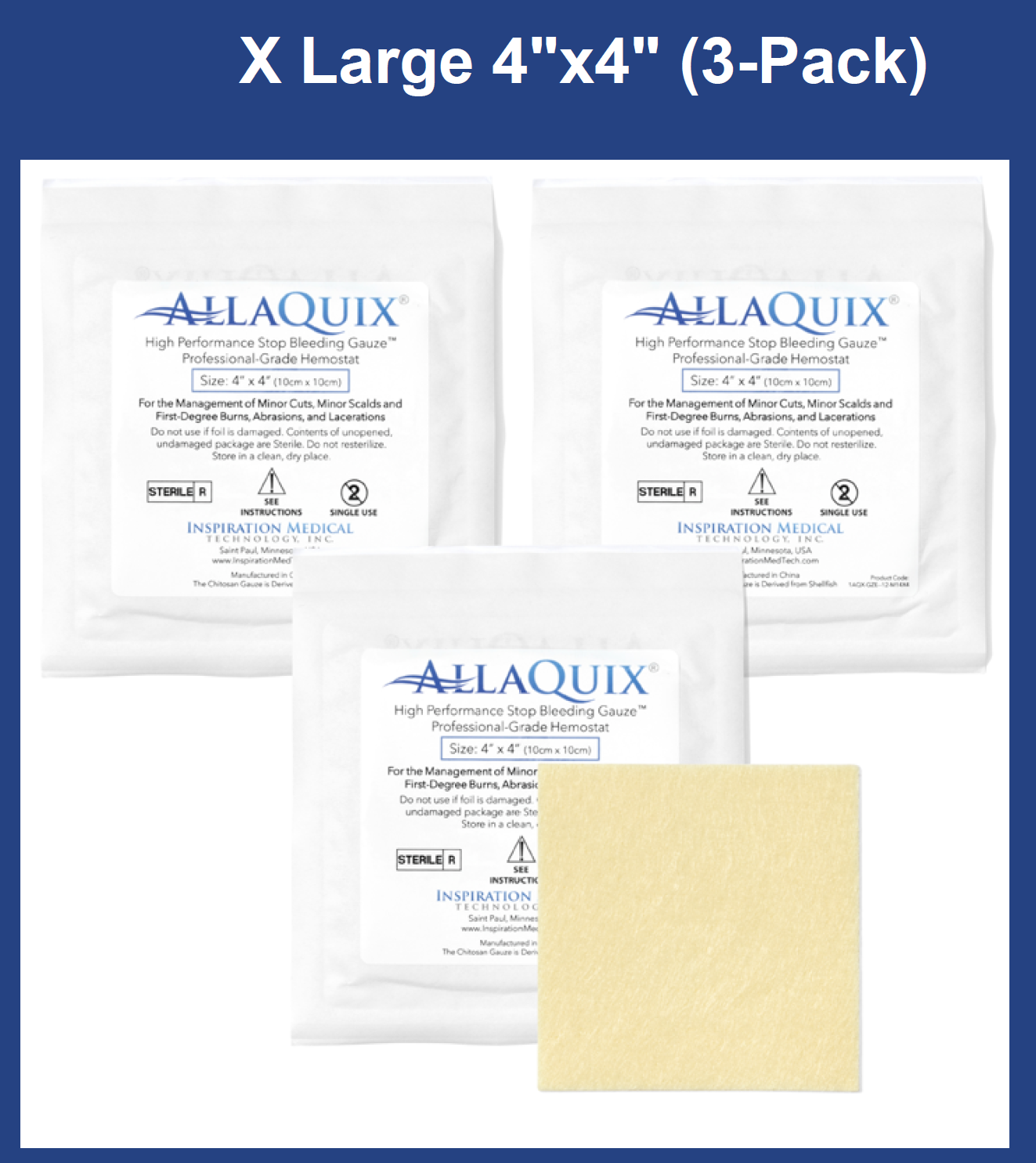 AllaQuix High Performance Stop Bleeding Gauze