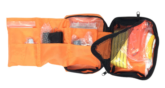 Vehicle Emergency Survival Safety Kit (Deluxe) - Everyday Carry Kit (EDC) with First Aid Kit