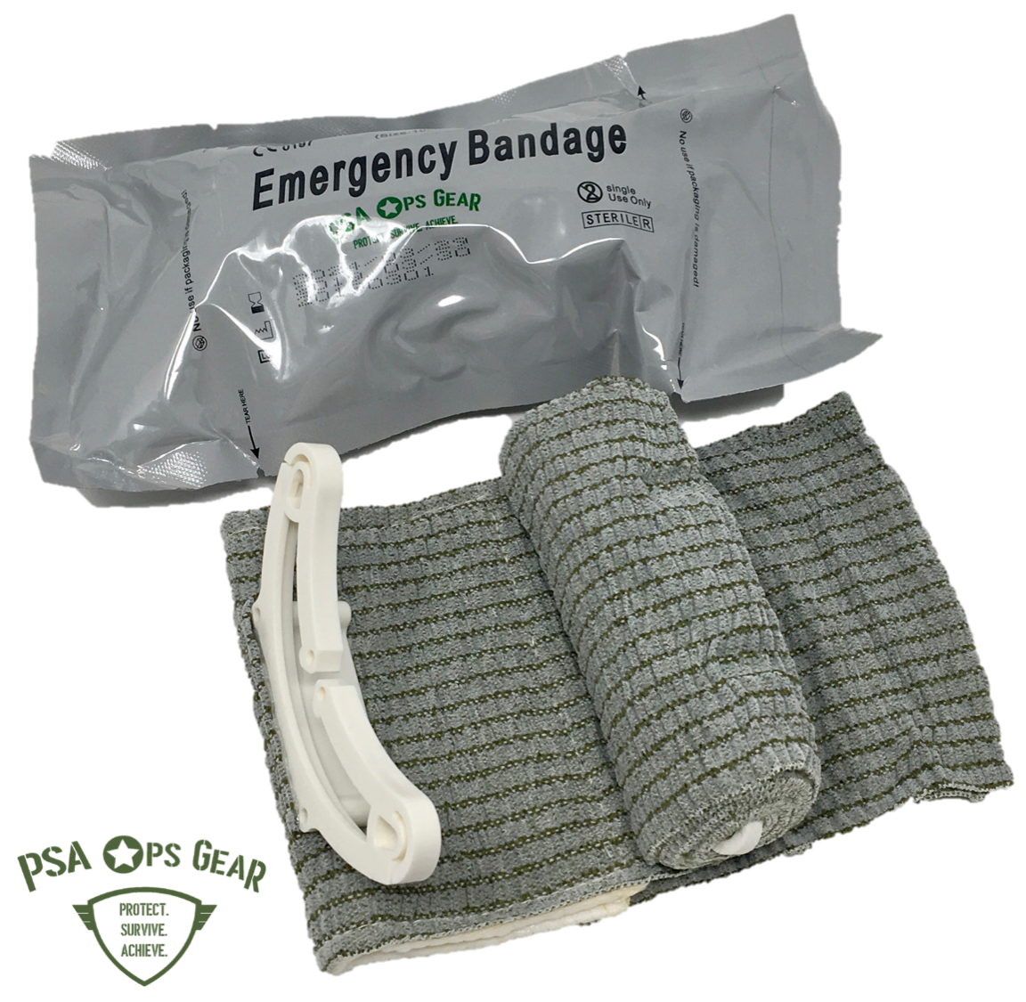 Hemorrhage Trauma Pack with Chest Seal + Combat Emergency Bandage + AllaQuix® Stop Bleeding Gauze - AllaQuix™ - Stop Bleeding Quick Like the Pros!